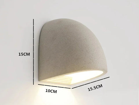 Cement outdoor wall lamp waterproof for terrace 0