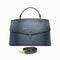 Emily | Elegant Blue Croc-Embossed Leather Tote Bag