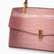 Emily | Elegant Blue Croc-Embossed Leather Tote Bag