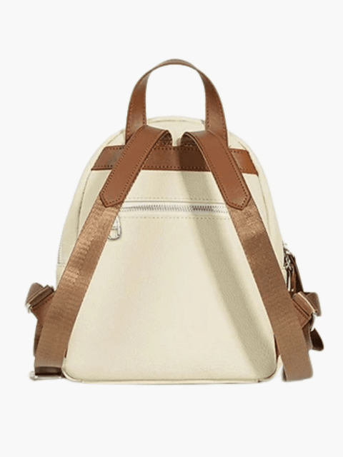 Elara | Cream Leather Mini Backpack – Chic & Compact