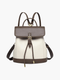 Olivienne | Two-Tone Leather Backpack – Chic & Versatile