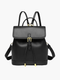 Olivienne | Two-Tone Leather Backpack – Chic & Versatile