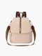 Ravienne | Chic Beige & Brown Convertible Backpack – Stylish Versatility