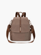 Ravienne | Chic Beige & Brown Convertible Backpack – Stylish Versatility