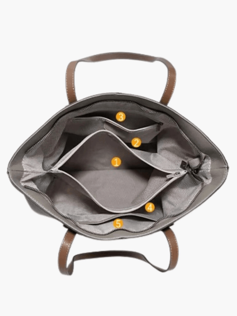 Elma | Classic Two-Tone Tote Bag – Everyday Elegance