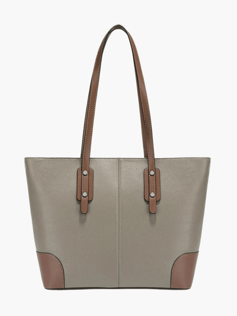 Elma | Classic Two-Tone Tote Bag – Everyday Elegance