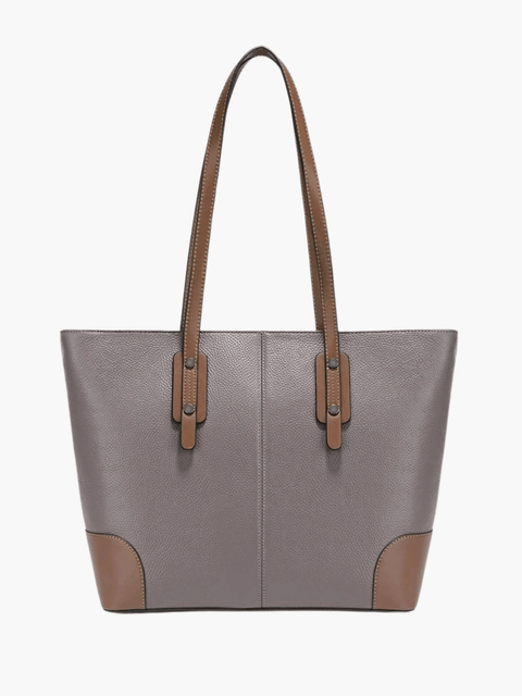 Elma | Classic Two-Tone Tote Bag – Everyday Elegance