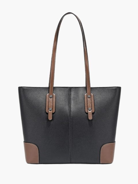Elma | Classic Two-Tone Tote Bag – Everyday Elegance
