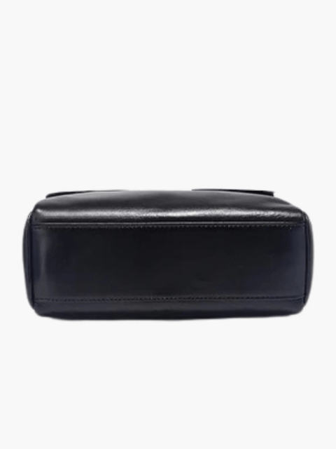 Aria | Black Leather Shoulder Bag