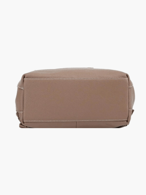 Ava | Modern Taupe Leather Backpack – Effortless Elegance