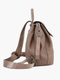 Ava | Modern Taupe Leather Backpack – Effortless Elegance