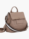Ava | Modern Taupe Leather Backpack – Effortless Elegance
