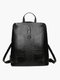 Zephira | Black Croc-Embossed Leather Backpack – Bold & Sophisticated