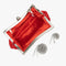 Ismirae | Woven Satin & Crystal Evening Clutch – Bold Elegance